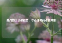 厦门顶尖法律精英：专业律师的卓越风采