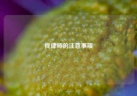 找律师的注意事项